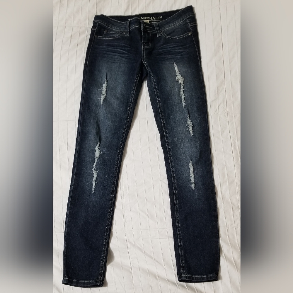 Blue Asphalt Womens Skinny Jeans